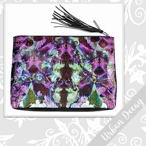Urban Decay Manic Travel Bag with Tassel, 10.25” x 14” (Purple, Black, Green)